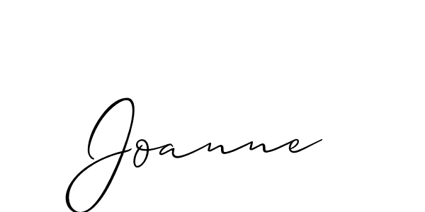 How to make Joanne name signature. Use Allison_Script style for creating short signs online. This is the latest handwritten sign. Joanne signature style 2 images and pictures png