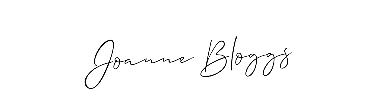 Use a signature maker to create a handwritten signature online. With this signature software, you can design (Allison_Script) your own signature for name Joanne Bloggs. Joanne Bloggs signature style 2 images and pictures png