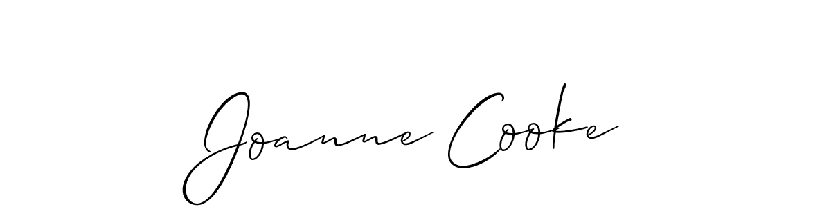Create a beautiful signature design for name Joanne Cooke. With this signature (Allison_Script) fonts, you can make a handwritten signature for free. Joanne Cooke signature style 2 images and pictures png