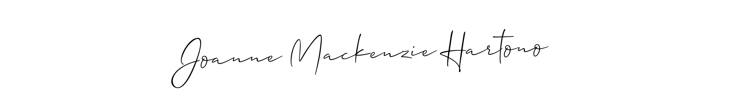 You should practise on your own different ways (Allison_Script) to write your name (Joanne Mackenzie Hartono) in signature. don't let someone else do it for you. Joanne Mackenzie Hartono signature style 2 images and pictures png