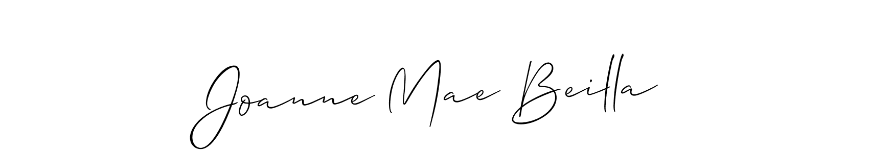 You should practise on your own different ways (Allison_Script) to write your name (Joanne Mae Beilla) in signature. don't let someone else do it for you. Joanne Mae Beilla signature style 2 images and pictures png