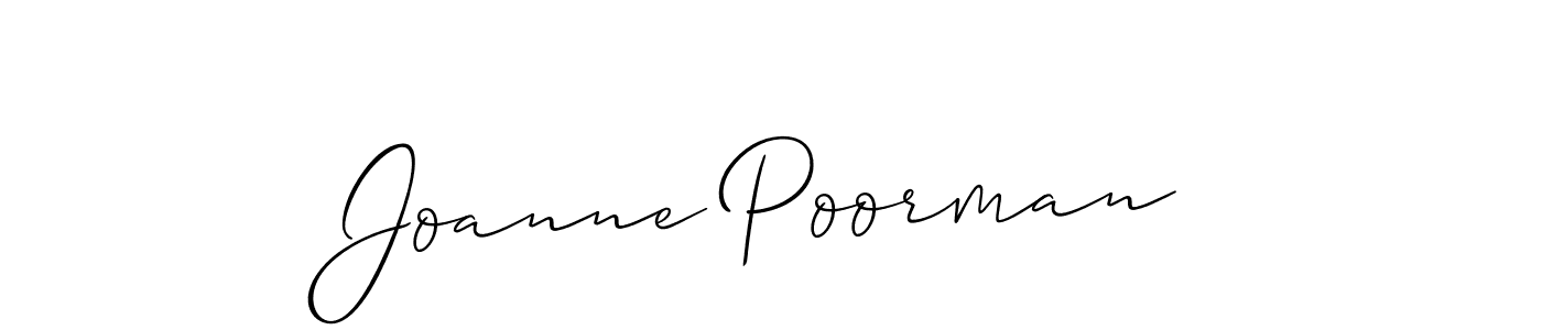 You can use this online signature creator to create a handwritten signature for the name Joanne Poorman. This is the best online autograph maker. Joanne Poorman signature style 2 images and pictures png