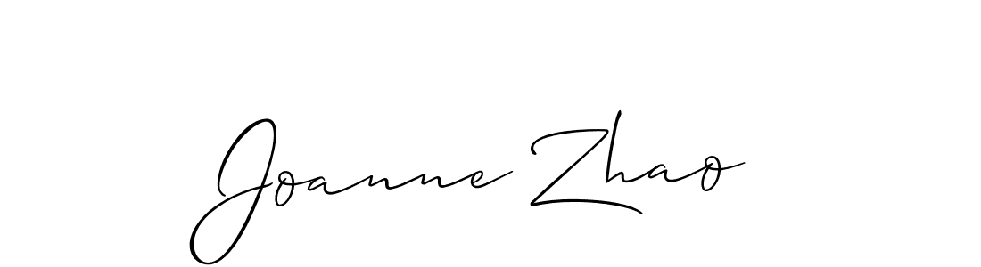 if you are searching for the best signature style for your name Joanne Zhao. so please give up your signature search. here we have designed multiple signature styles  using Allison_Script. Joanne Zhao signature style 2 images and pictures png