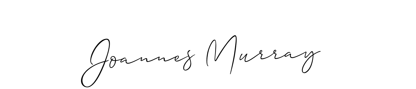 How to make Joannes Murray signature? Allison_Script is a professional autograph style. Create handwritten signature for Joannes Murray name. Joannes Murray signature style 2 images and pictures png