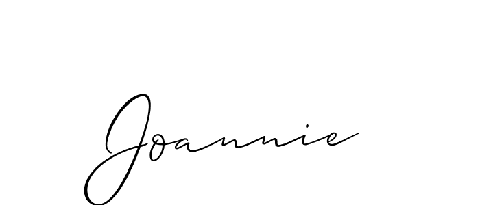 How to make Joannie name signature. Use Allison_Script style for creating short signs online. This is the latest handwritten sign. Joannie signature style 2 images and pictures png