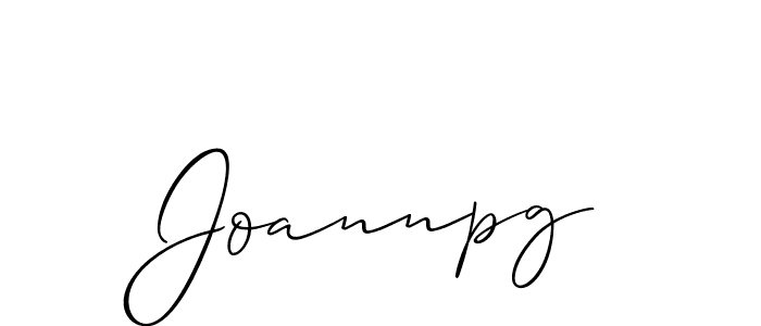 How to make Joannpg signature? Allison_Script is a professional autograph style. Create handwritten signature for Joannpg name. Joannpg signature style 2 images and pictures png