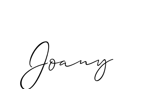 Also we have Joany name is the best signature style. Create professional handwritten signature collection using Allison_Script autograph style. Joany signature style 2 images and pictures png