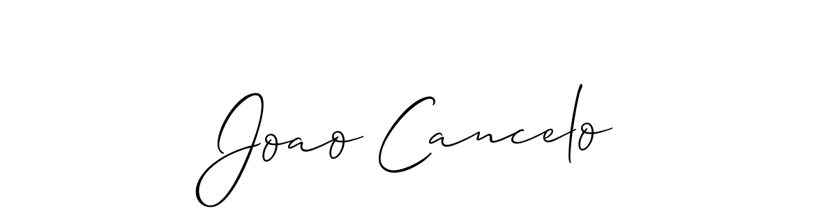 It looks lik you need a new signature style for name Joao Cancelo. Design unique handwritten (Allison_Script) signature with our free signature maker in just a few clicks. Joao Cancelo signature style 2 images and pictures png