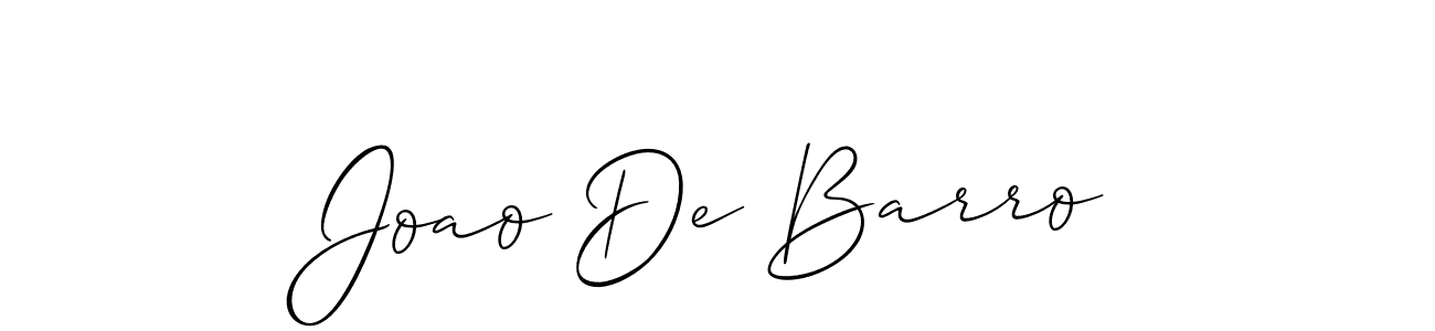 Design your own signature with our free online signature maker. With this signature software, you can create a handwritten (Allison_Script) signature for name Joao De Barro. Joao De Barro signature style 2 images and pictures png