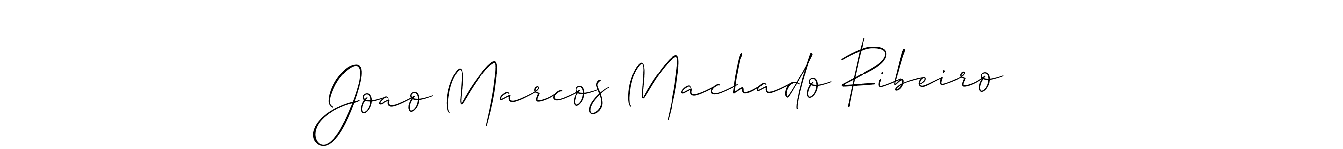 It looks lik you need a new signature style for name Joao Marcos Machado Ribeiro. Design unique handwritten (Allison_Script) signature with our free signature maker in just a few clicks. Joao Marcos Machado Ribeiro signature style 2 images and pictures png