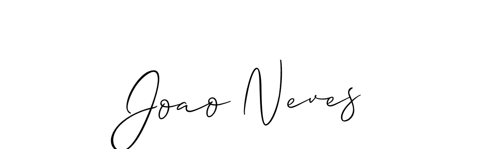 Use a signature maker to create a handwritten signature online. With this signature software, you can design (Allison_Script) your own signature for name Joao Neves. Joao Neves signature style 2 images and pictures png