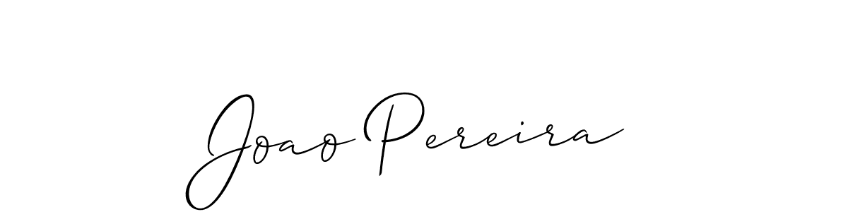 Use a signature maker to create a handwritten signature online. With this signature software, you can design (Allison_Script) your own signature for name Joao Pereira. Joao Pereira signature style 2 images and pictures png