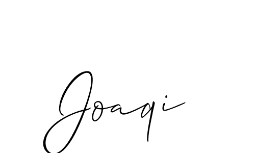 if you are searching for the best signature style for your name Joaqi. so please give up your signature search. here we have designed multiple signature styles  using Allison_Script. Joaqi signature style 2 images and pictures png