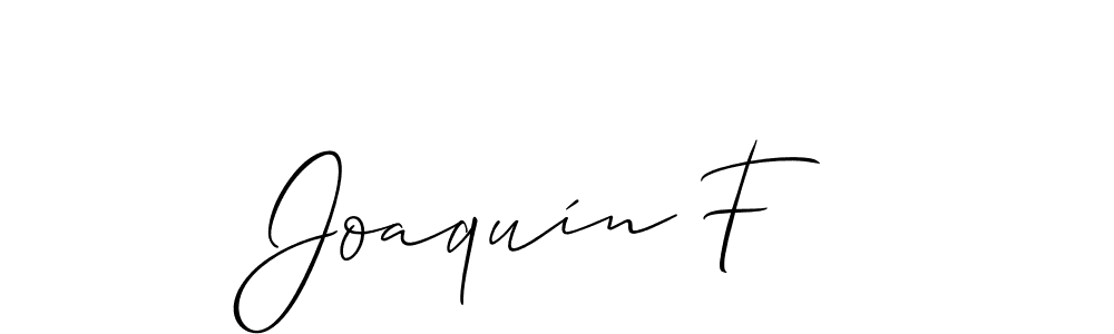 Allison_Script is a professional signature style that is perfect for those who want to add a touch of class to their signature. It is also a great choice for those who want to make their signature more unique. Get Joaquín F name to fancy signature for free. Joaquín F signature style 2 images and pictures png