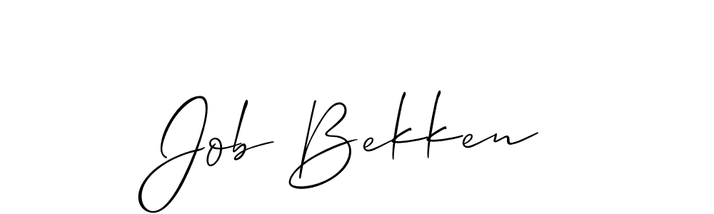 The best way (Allison_Script) to make a short signature is to pick only two or three words in your name. The name Job Bekken include a total of six letters. For converting this name. Job Bekken signature style 2 images and pictures png