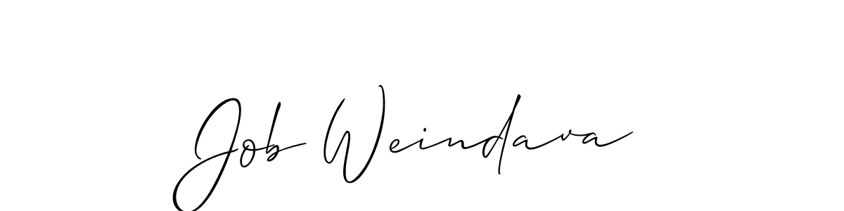 You should practise on your own different ways (Allison_Script) to write your name (Job Weindava) in signature. don't let someone else do it for you. Job Weindava signature style 2 images and pictures png