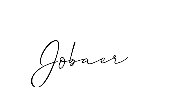 Allison_Script is a professional signature style that is perfect for those who want to add a touch of class to their signature. It is also a great choice for those who want to make their signature more unique. Get Jobaer name to fancy signature for free. Jobaer signature style 2 images and pictures png