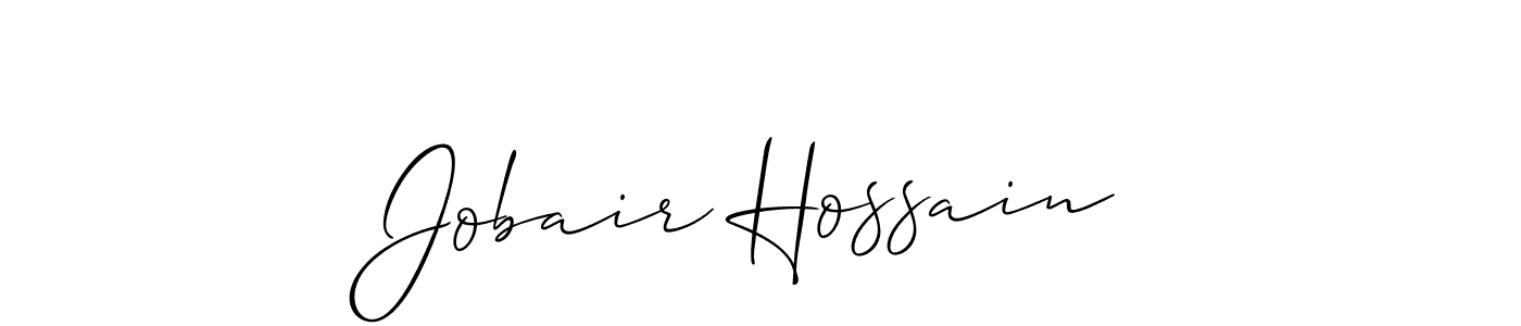 Also You can easily find your signature by using the search form. We will create Jobair Hossain name handwritten signature images for you free of cost using Allison_Script sign style. Jobair Hossain signature style 2 images and pictures png