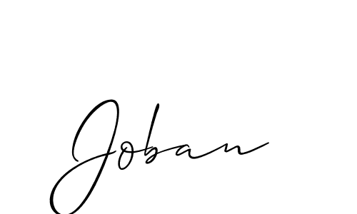 Create a beautiful signature design for name Joban. With this signature (Allison_Script) fonts, you can make a handwritten signature for free. Joban signature style 2 images and pictures png