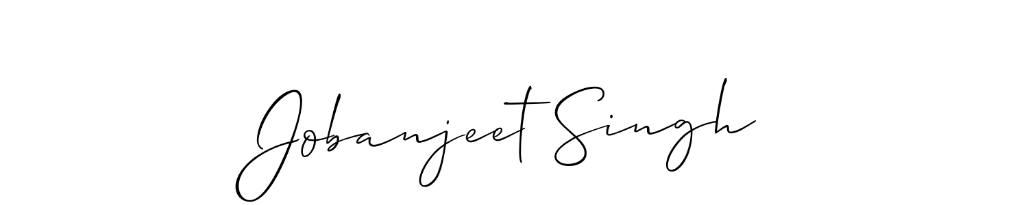Use a signature maker to create a handwritten signature online. With this signature software, you can design (Allison_Script) your own signature for name Jobanjeet Singh. Jobanjeet Singh signature style 2 images and pictures png