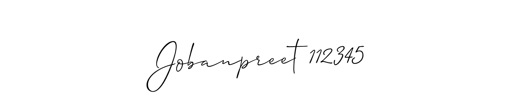 How to Draw Jobanpreet 112345 signature style? Allison_Script is a latest design signature styles for name Jobanpreet 112345. Jobanpreet 112345 signature style 2 images and pictures png