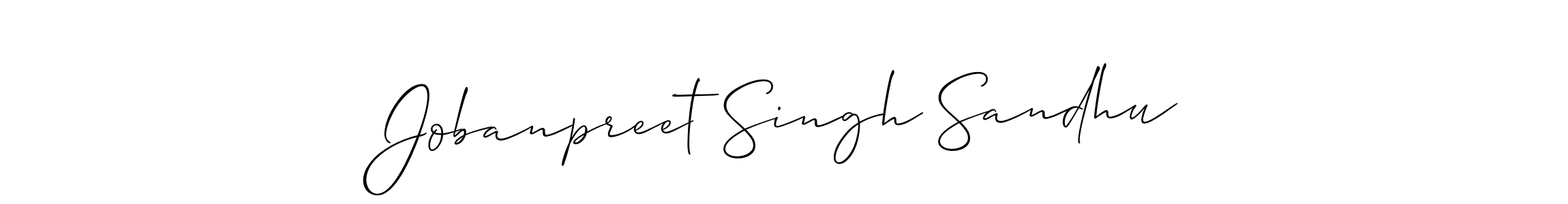 Also we have Jobanpreet Singh Sandhu name is the best signature style. Create professional handwritten signature collection using Allison_Script autograph style. Jobanpreet Singh Sandhu signature style 2 images and pictures png