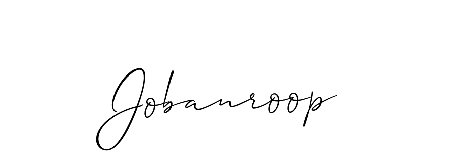 You should practise on your own different ways (Allison_Script) to write your name (Jobanroop) in signature. don't let someone else do it for you. Jobanroop signature style 2 images and pictures png