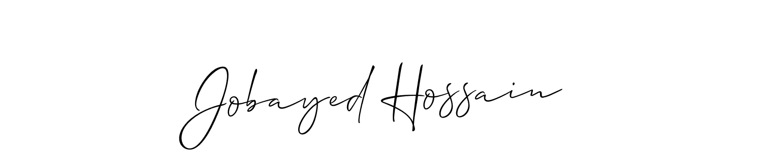 Jobayed Hossain stylish signature style. Best Handwritten Sign (Allison_Script) for my name. Handwritten Signature Collection Ideas for my name Jobayed Hossain. Jobayed Hossain signature style 2 images and pictures png