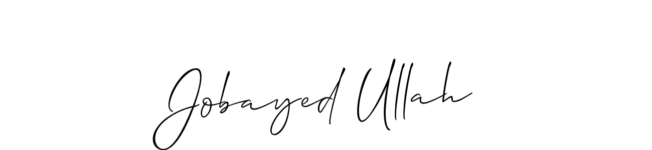 Also You can easily find your signature by using the search form. We will create Jobayed Ullah name handwritten signature images for you free of cost using Allison_Script sign style. Jobayed Ullah signature style 2 images and pictures png