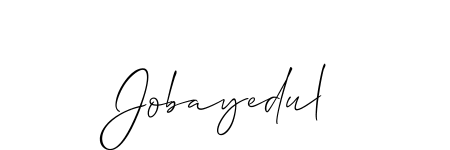 Make a beautiful signature design for name Jobayedul. With this signature (Allison_Script) style, you can create a handwritten signature for free. Jobayedul signature style 2 images and pictures png