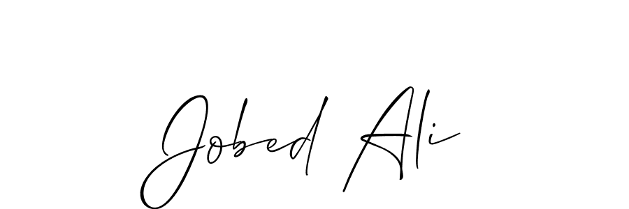 It looks lik you need a new signature style for name Jobed Ali. Design unique handwritten (Allison_Script) signature with our free signature maker in just a few clicks. Jobed Ali signature style 2 images and pictures png