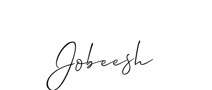 Also we have Jobeesh name is the best signature style. Create professional handwritten signature collection using Allison_Script autograph style. Jobeesh signature style 2 images and pictures png