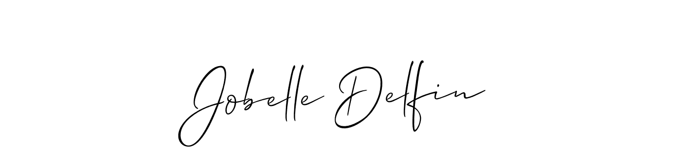 Also You can easily find your signature by using the search form. We will create Jobelle Delfin name handwritten signature images for you free of cost using Allison_Script sign style. Jobelle Delfin signature style 2 images and pictures png