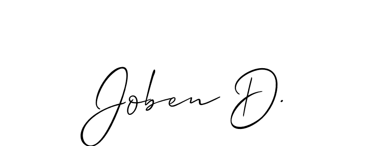 Once you've used our free online signature maker to create your best signature Allison_Script style, it's time to enjoy all of the benefits that Joben D. name signing documents. Joben D. signature style 2 images and pictures png