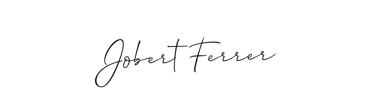 How to Draw Jobert Ferrer signature style? Allison_Script is a latest design signature styles for name Jobert Ferrer. Jobert Ferrer signature style 2 images and pictures png