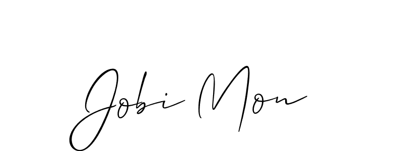 Make a beautiful signature design for name Jobi Mon. Use this online signature maker to create a handwritten signature for free. Jobi Mon signature style 2 images and pictures png