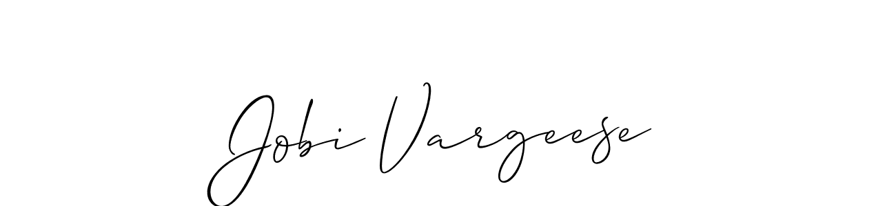 Jobi Vargeese stylish signature style. Best Handwritten Sign (Allison_Script) for my name. Handwritten Signature Collection Ideas for my name Jobi Vargeese. Jobi Vargeese signature style 2 images and pictures png