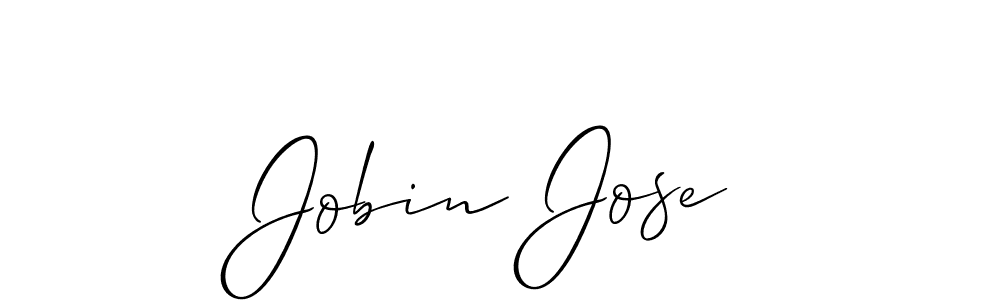 How to Draw Jobin Jose signature style? Allison_Script is a latest design signature styles for name Jobin Jose. Jobin Jose signature style 2 images and pictures png