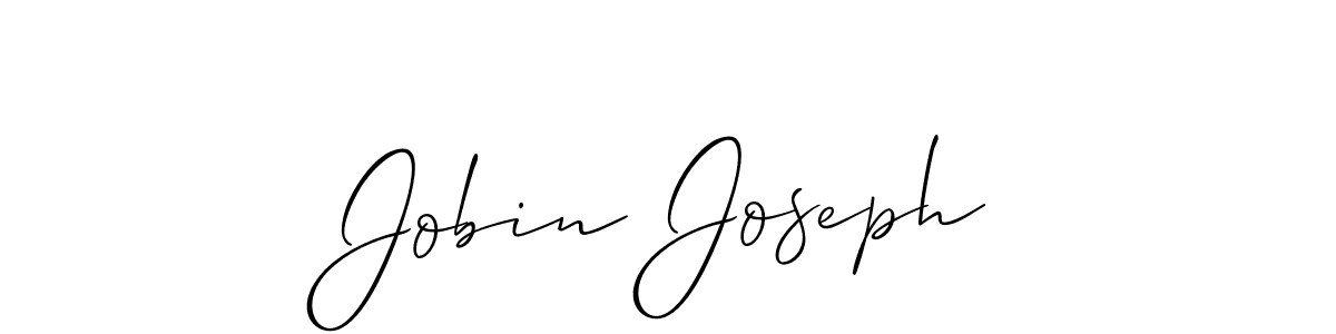 Design your own signature with our free online signature maker. With this signature software, you can create a handwritten (Allison_Script) signature for name Jobin Joseph. Jobin Joseph signature style 2 images and pictures png