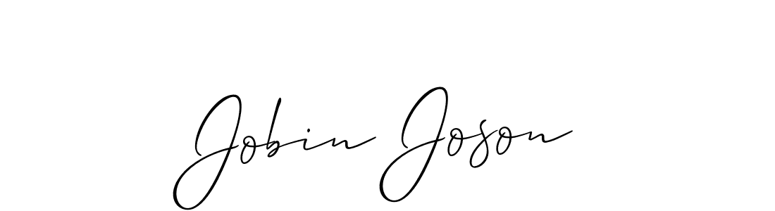 Make a beautiful signature design for name Jobin Joson. With this signature (Allison_Script) style, you can create a handwritten signature for free. Jobin Joson signature style 2 images and pictures png