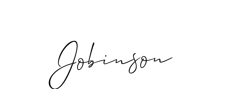 It looks lik you need a new signature style for name Jobinson. Design unique handwritten (Allison_Script) signature with our free signature maker in just a few clicks. Jobinson signature style 2 images and pictures png