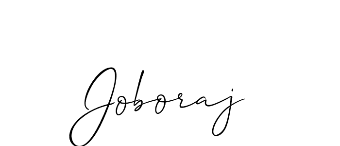 Design your own signature with our free online signature maker. With this signature software, you can create a handwritten (Allison_Script) signature for name Joboraj. Joboraj signature style 2 images and pictures png