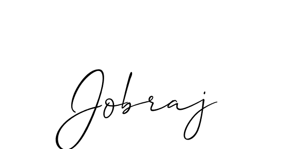 How to make Jobraj signature? Allison_Script is a professional autograph style. Create handwritten signature for Jobraj name. Jobraj signature style 2 images and pictures png