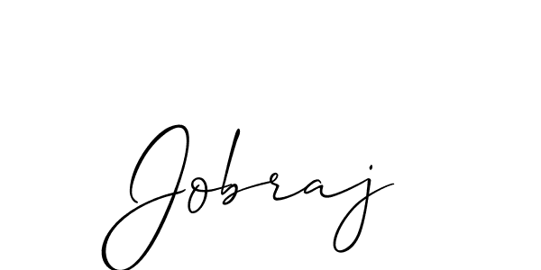 How to make Jobraj signature? Allison_Script is a professional autograph style. Create handwritten signature for Jobraj name. Jobraj signature style 2 images and pictures png