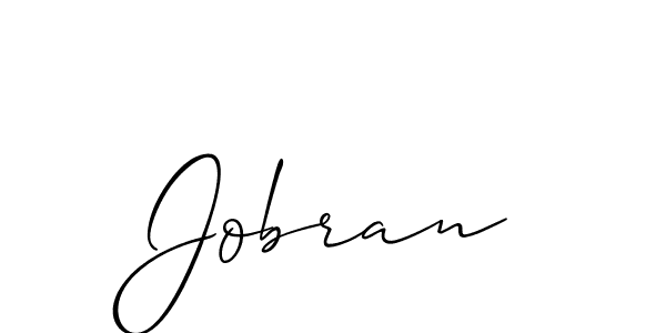 Create a beautiful signature design for name Jobran. With this signature (Allison_Script) fonts, you can make a handwritten signature for free. Jobran signature style 2 images and pictures png