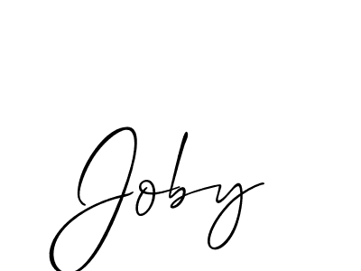 How to make Joby name signature. Use Allison_Script style for creating short signs online. This is the latest handwritten sign. Joby signature style 2 images and pictures png