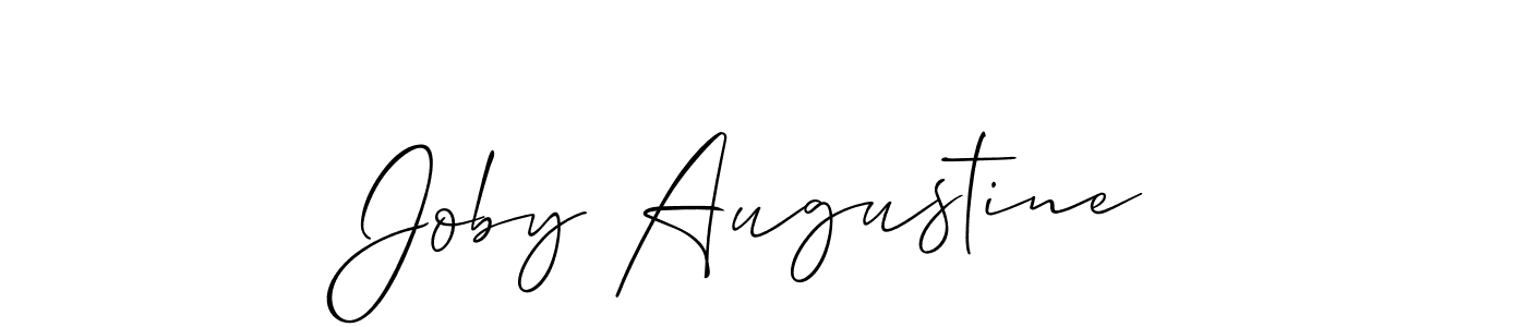 Create a beautiful signature design for name Joby Augustine. With this signature (Allison_Script) fonts, you can make a handwritten signature for free. Joby Augustine signature style 2 images and pictures png