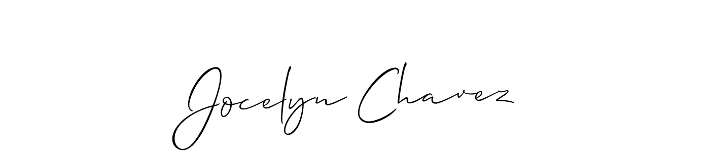 It looks lik you need a new signature style for name Jocelyn Chavez. Design unique handwritten (Allison_Script) signature with our free signature maker in just a few clicks. Jocelyn Chavez signature style 2 images and pictures png