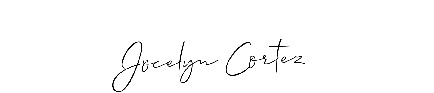 if you are searching for the best signature style for your name Jocelyn Cortez. so please give up your signature search. here we have designed multiple signature styles  using Allison_Script. Jocelyn Cortez signature style 2 images and pictures png