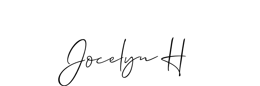 Use a signature maker to create a handwritten signature online. With this signature software, you can design (Allison_Script) your own signature for name Jocelyn H. Jocelyn H signature style 2 images and pictures png